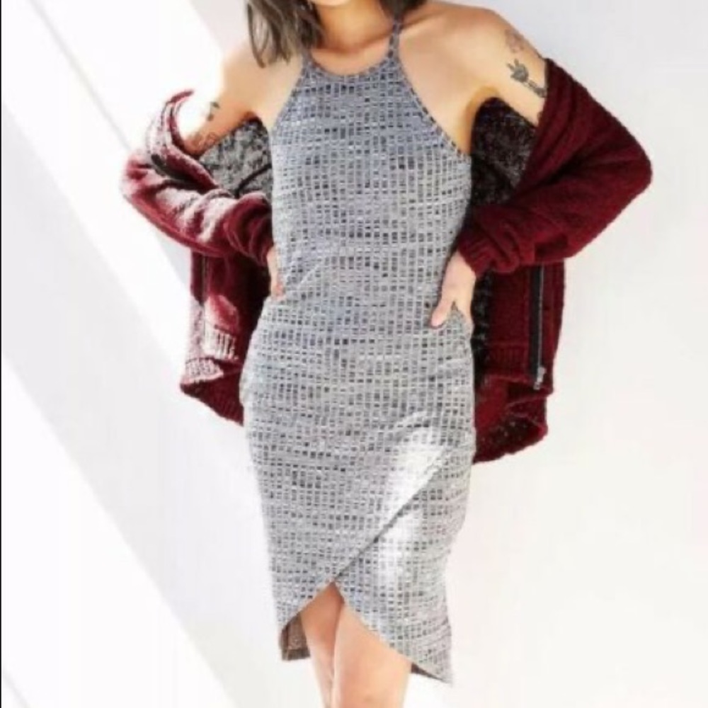Grey Silence & Noise Bodycon Dress